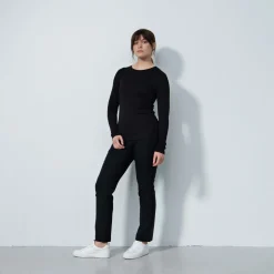 Ancona Ls Round Neck Svart