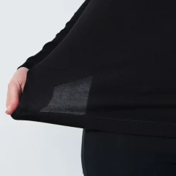 Ancona Ls Round Neck Svart