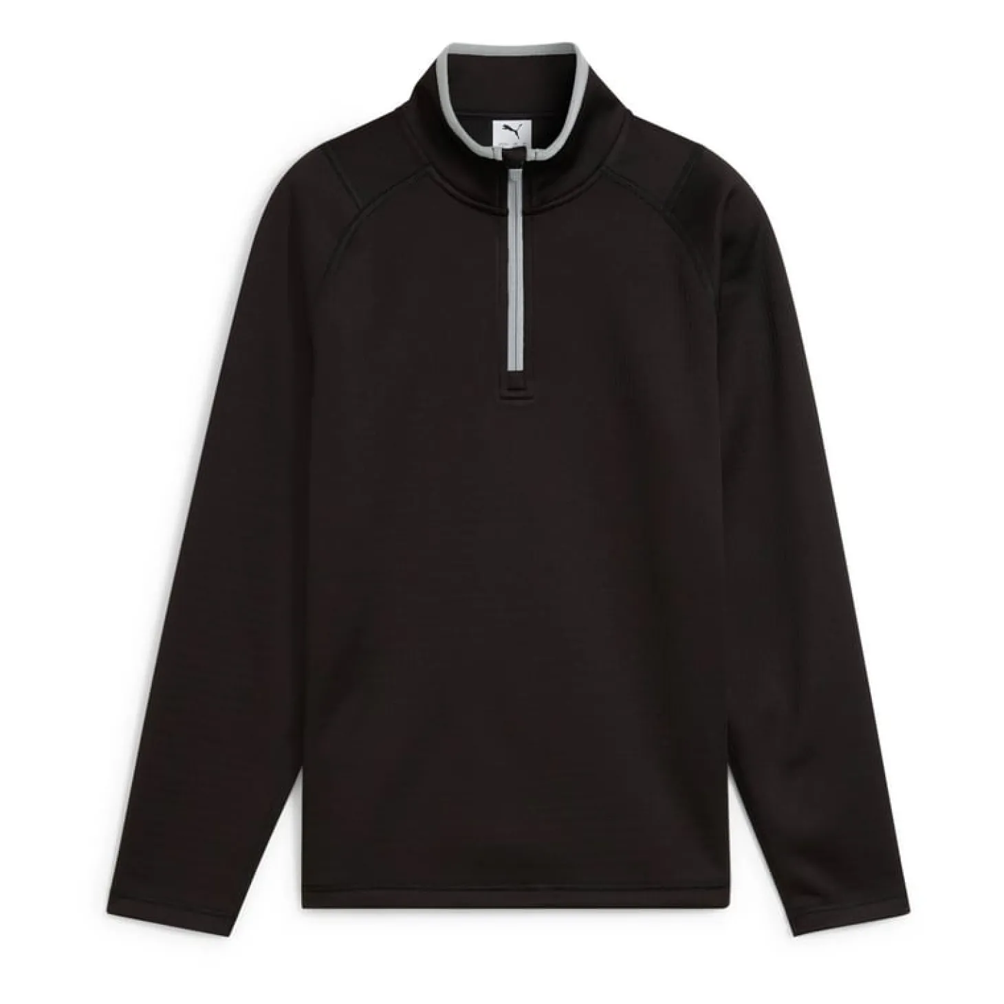 Boys Waffle Fleece 1/4 Zip Svart