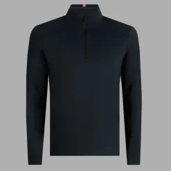 Brushed Back Tech Quarter Zip Svart