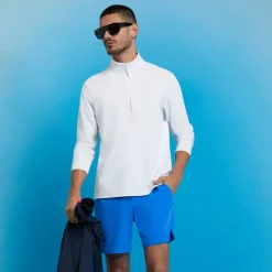 Brushed Back Tech Quarter Zip Vit