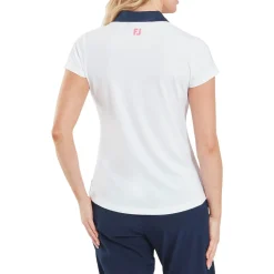 Cap Sleeve Print Trim Lisle Vit