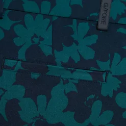 Contrast Floral 4-Way Stretch Blå