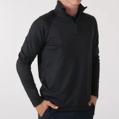 Coos Bay Half-Zip Svart