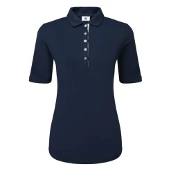 Half Sleeve Ruched Lisle Blå