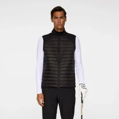 Hayden Quilt Hybrid Vest Svart