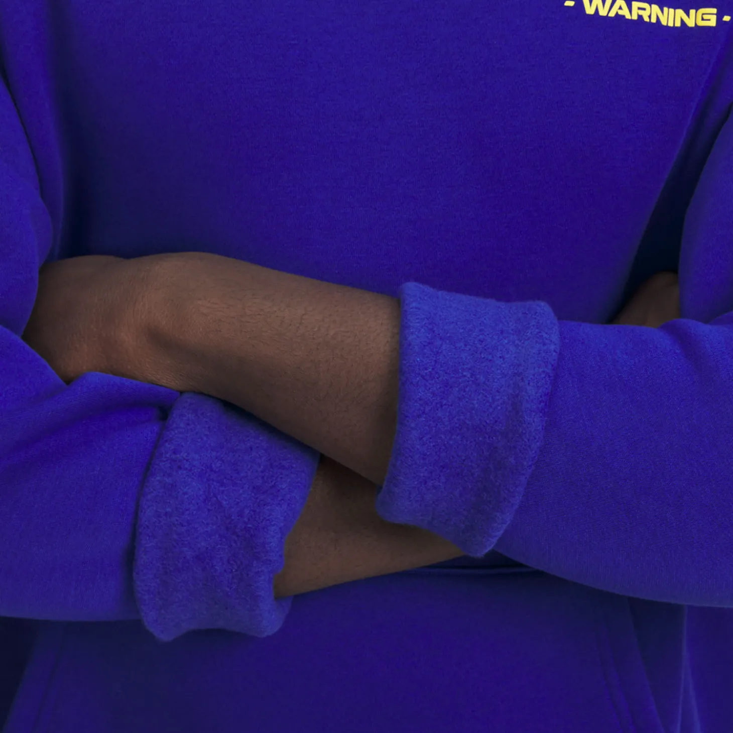 Hazard Warning Hoodie Blå