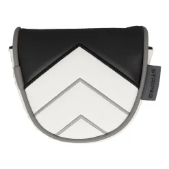 Headcover Putter Mallet Vit Svart