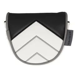 Headcover Putter Mallet Vit Svart