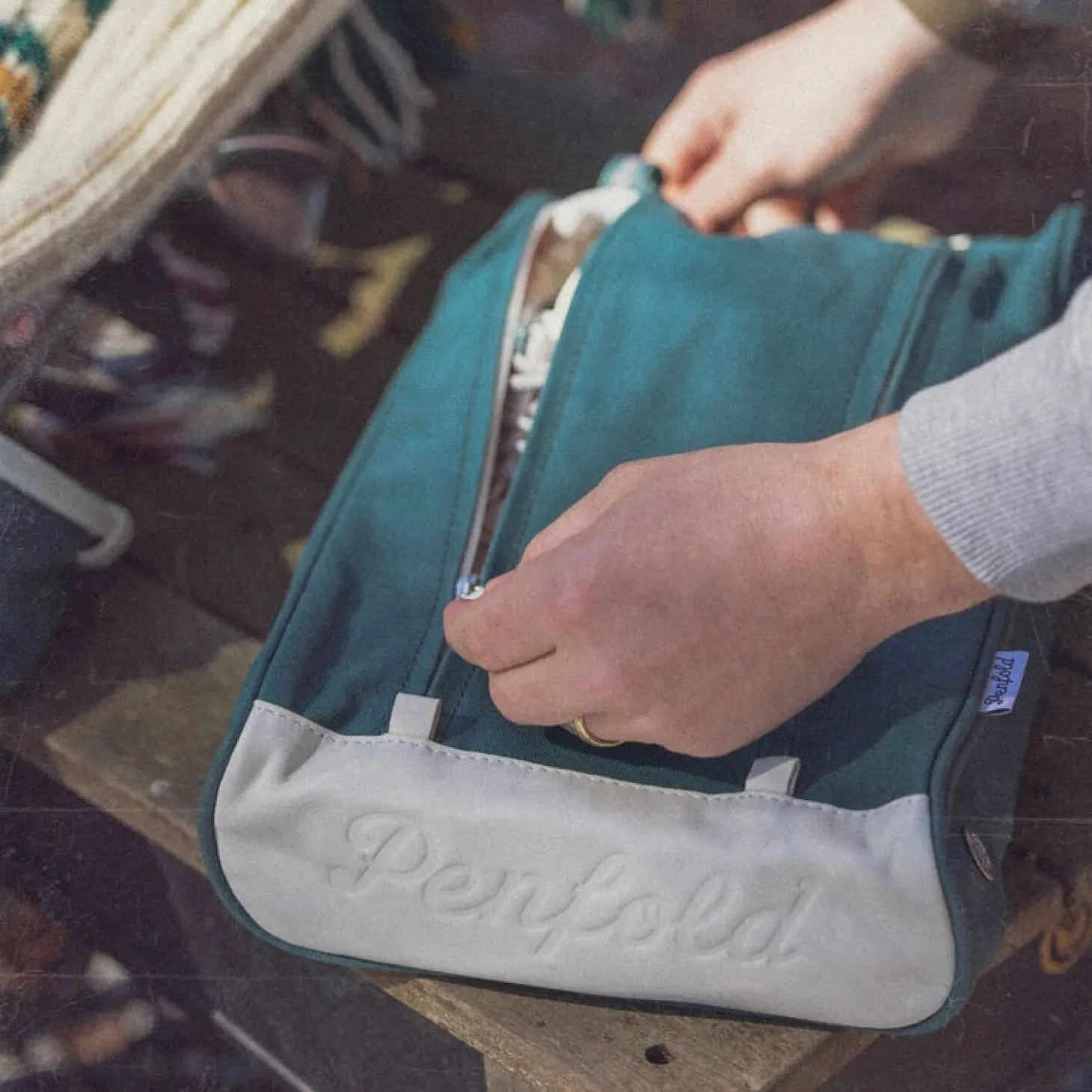 Heritage Shoe Bag Grön