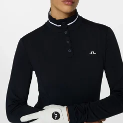 Hertta Long Sleeve Polo Blå
