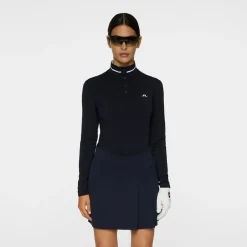 Hertta Long Sleeve Polo Blå