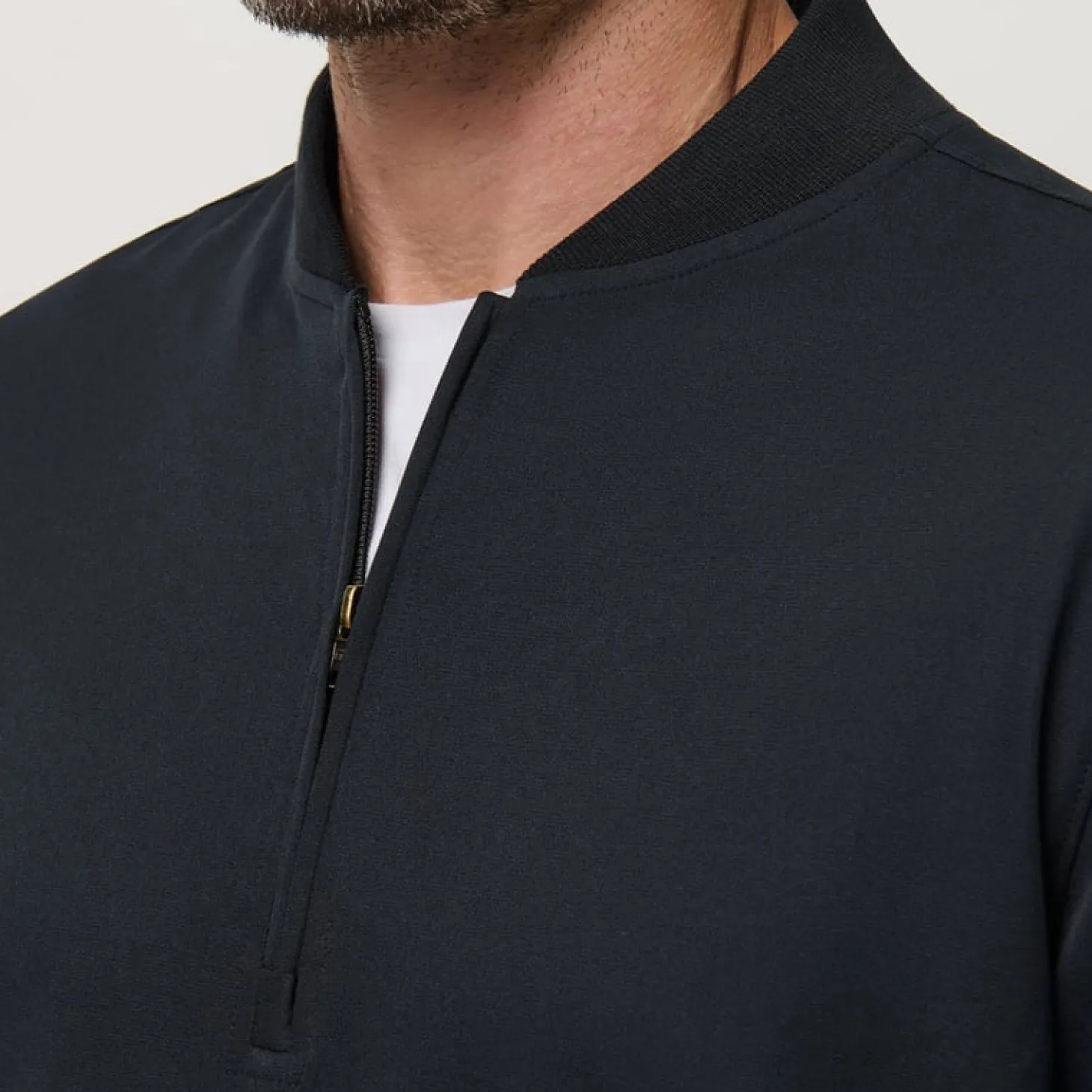 Highway M 1/4 Zip Svart
