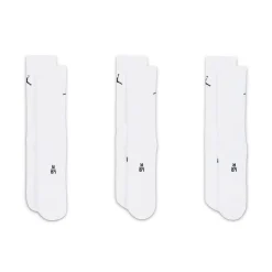 Jordan Everyday Crew Socks 3 Pairs Vit