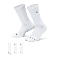 Jordan Everyday Crew Socks 3 Pairs Vit