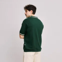 Knit Polo Grön