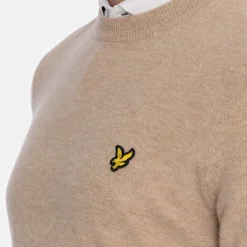 Lambswool Blend Crew Beige