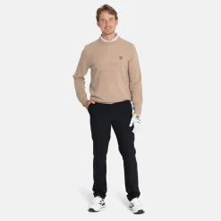 Lambswool Blend Crew Beige