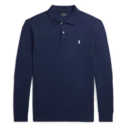 Long Sleeve Polo Performance Stretch Mesh