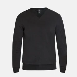 Ls V-Neck Merino Grå