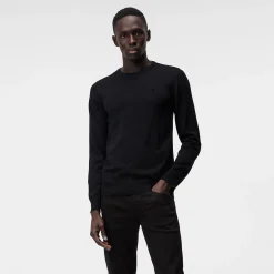 Lyle Merino Crew Neck Sweater Svart