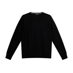 Lyle Merino Crew Neck Sweater Svart