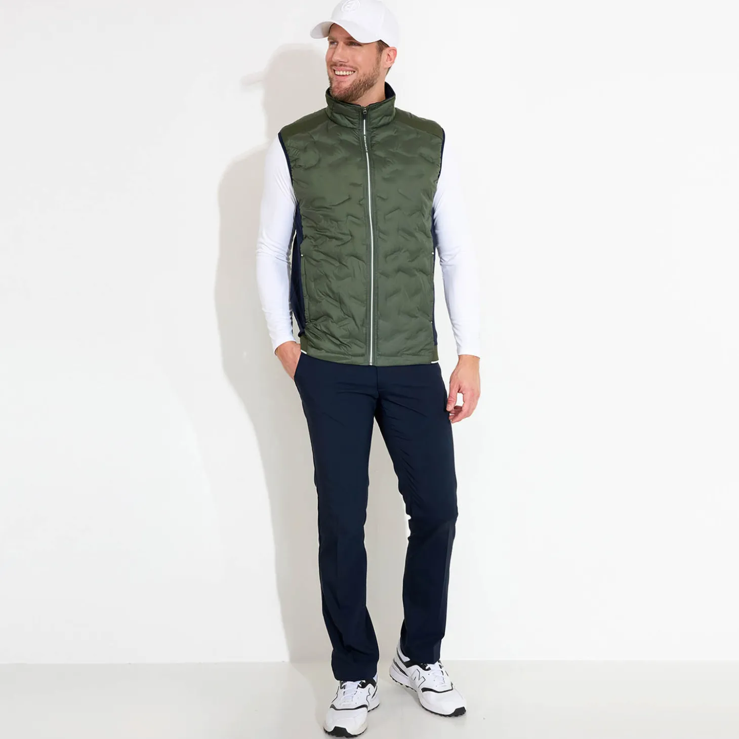 M Portrush Hybrid Vest Grön