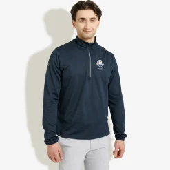 M Rc25 Cradoc Halfzip Fleece Blå
