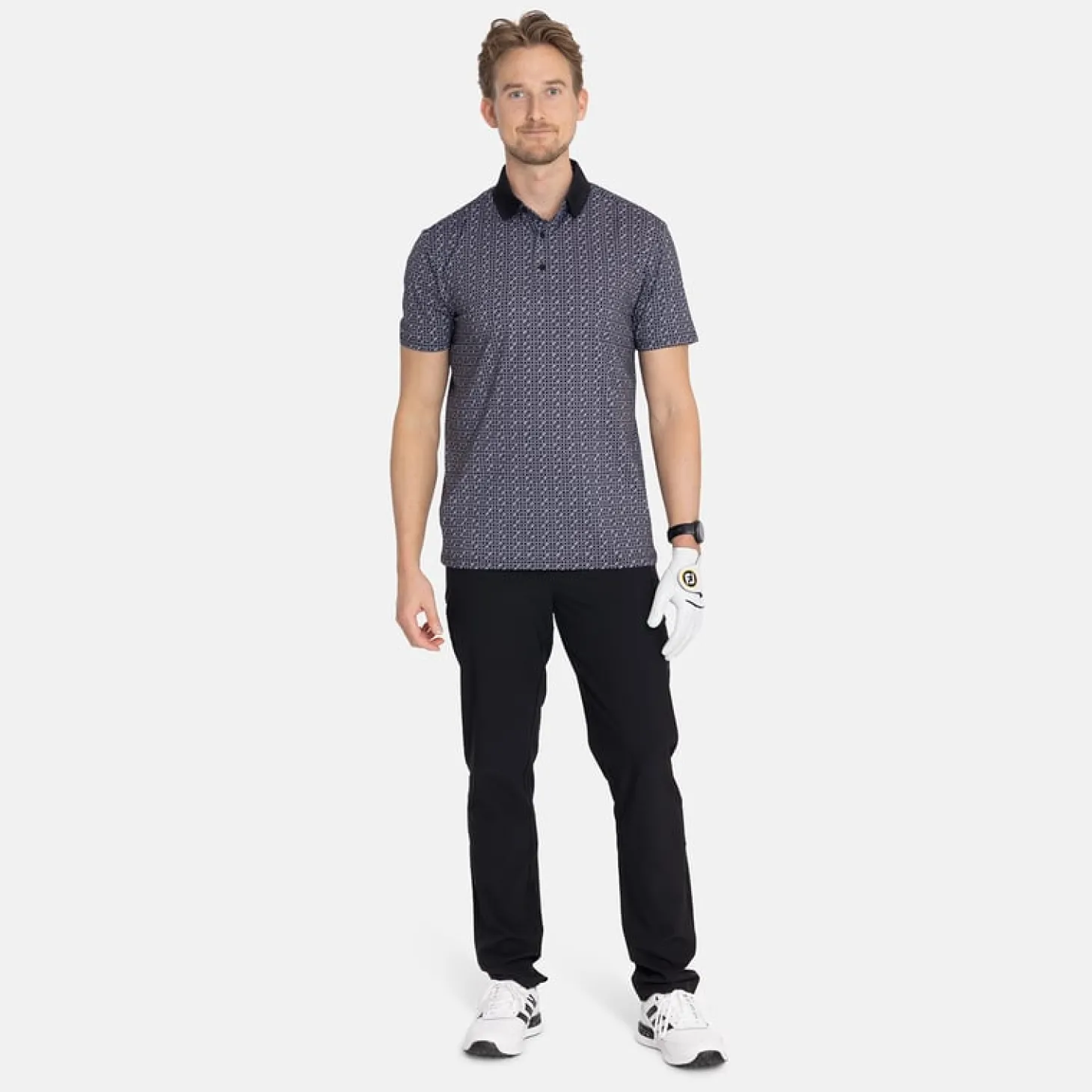 M Tech Pique Micro AOP Svart