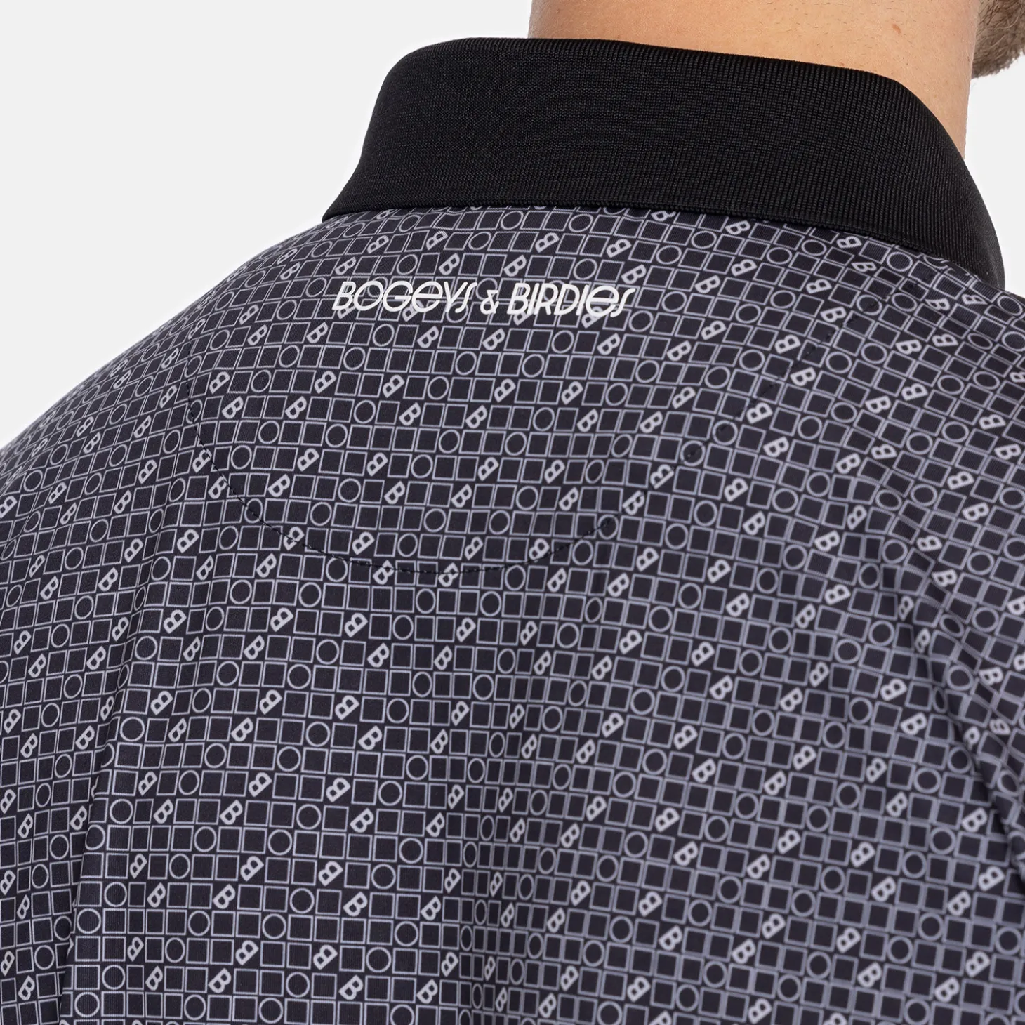 M Tech Pique Micro AOP Svart