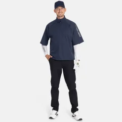 M Windbreaker SS 1/4 Zip Blå