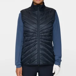 Madde Quilt Hybrid Vest Blå