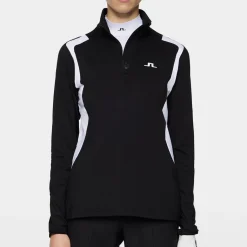 Mae Quarter Zip Mid Layer Svart