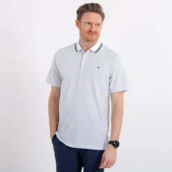 Mini Stripe Polo Vit