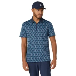 OP All Over Jacquard Colour Block Polo