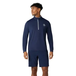 OP L/S 1/4 Zip Technica Blå