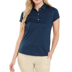 Painted Floral Cap Sleeve Lisle Blå