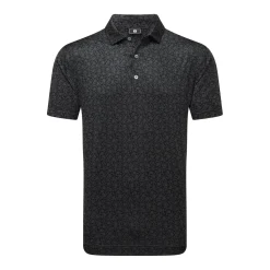 Painted Floral Lisle Svart