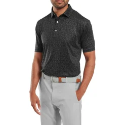 Painted Floral Lisle Svart