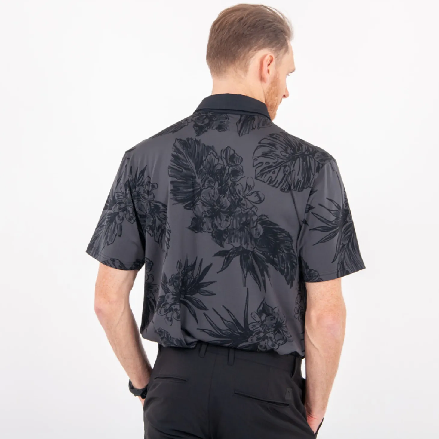 Playoff Polo 2.0 Floral Svart