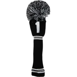 PomPom Headcover Driver Svart Vit
