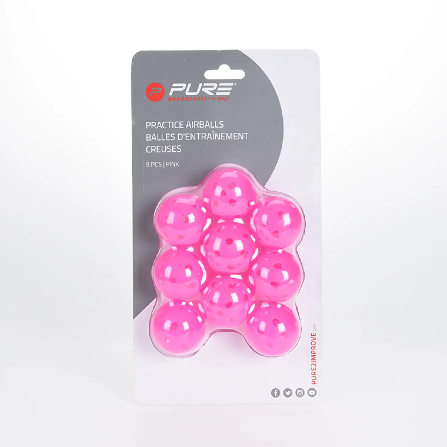 Practice Ball Airflo Pink 9 Pack
