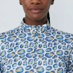 Print Peached Half Neck