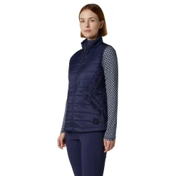 Quilted Puffer Vest Blå