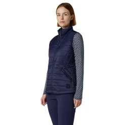 Quilted Puffer Vest Blå