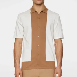 Rue Knitted Polo Shirt Vit