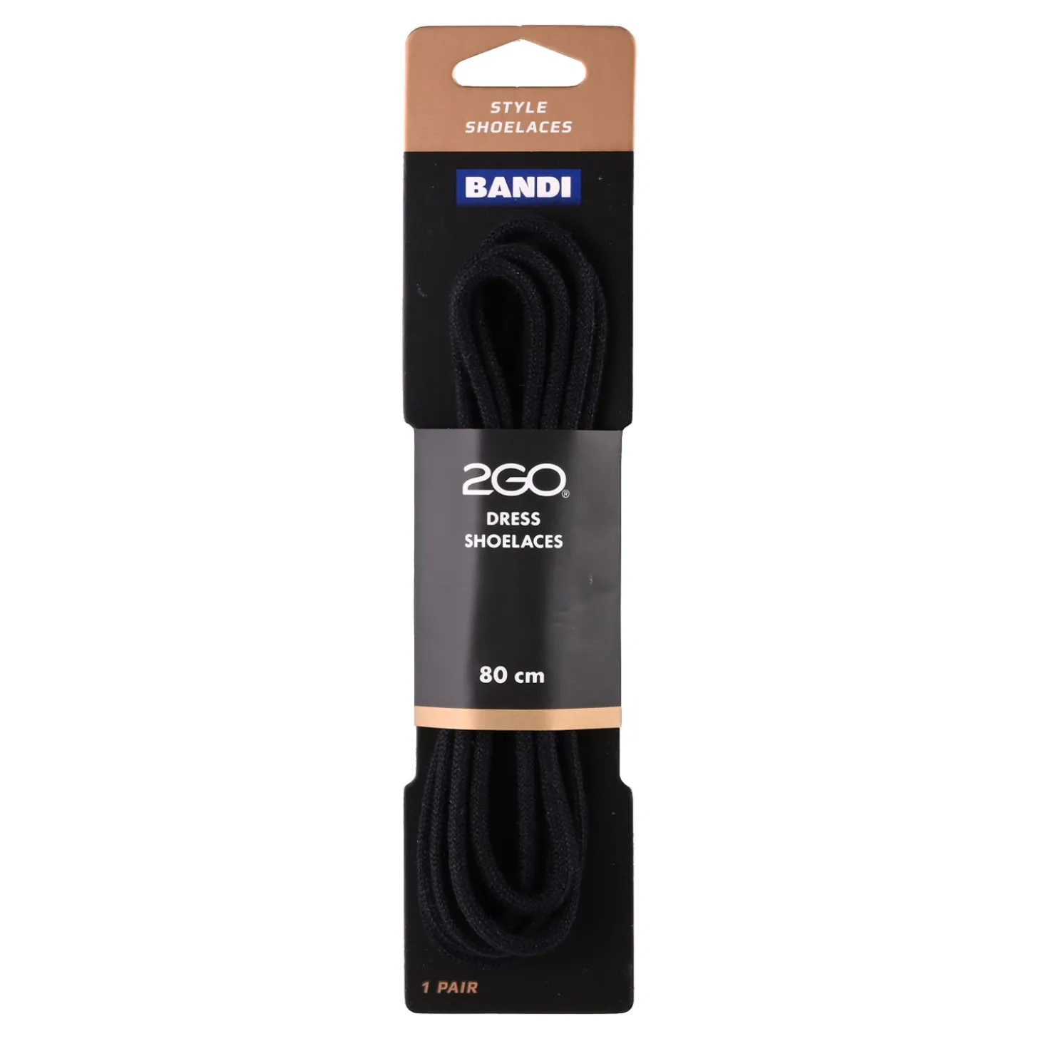 Shoelaces 153 Black 80cm