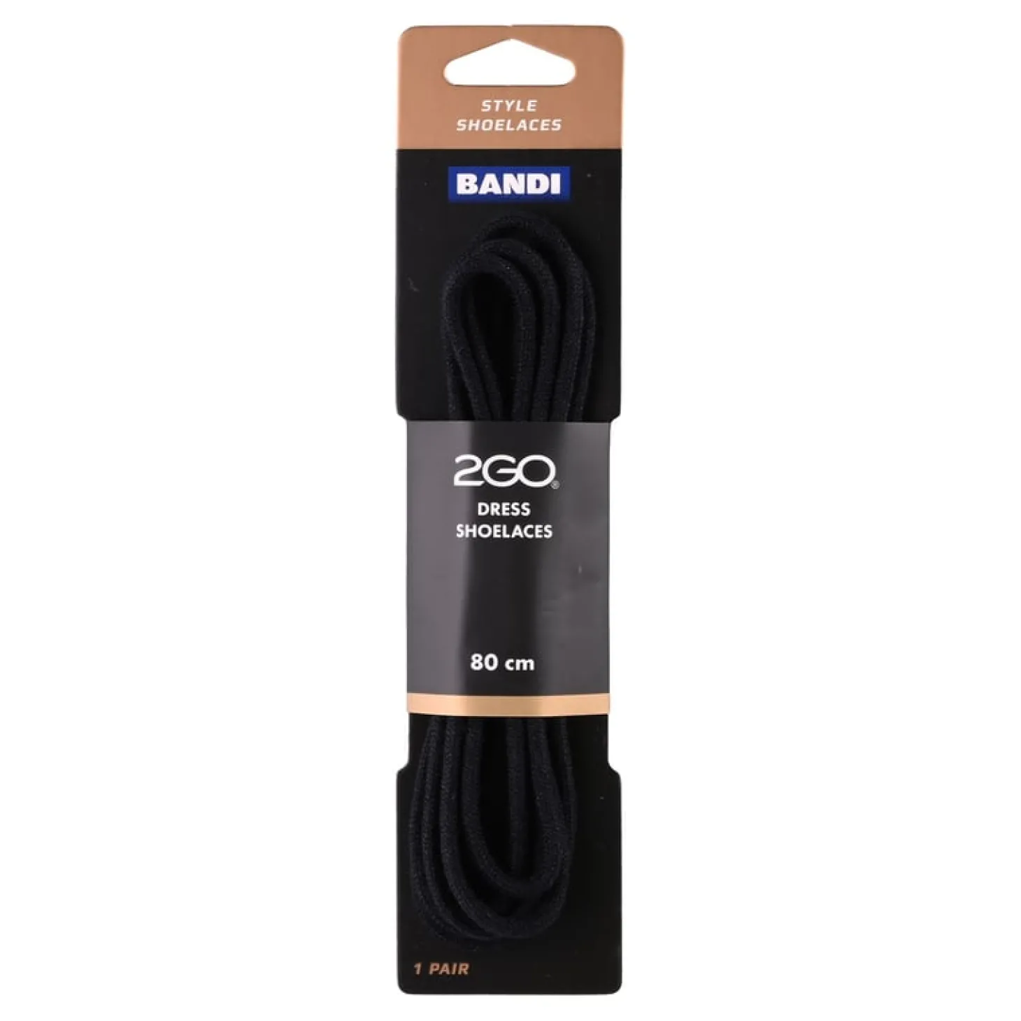 Shoelaces 153 Black 80cm