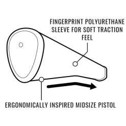 Sink fit PU Pistol Putter