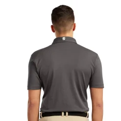 Stretch Pique Solid Grå